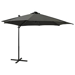 vidaXL Parasol de jardin LED Anthracite 300cm