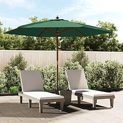 vidaXL Parasol de jardin - 299 cm - Vert
