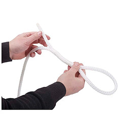 JARDIéco JARDIDECO Lot de 2 cordes tressées - Ø 10 mm - 5 m - Blanc