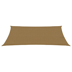 Helloshop26 Voile d'ombrage - 2 x 4 m - Taupe