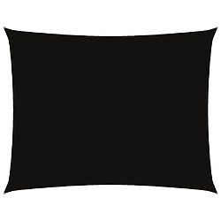vidaxl Voile de parasol rectangulaire 5x6 m - Noir