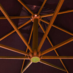Acheter vidaXL Parasol de jardin suspendu - Rouge Bordeaux