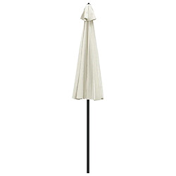 Acheter vidaXL Parasol extérieur avec mât aluminium - Blanc sable
