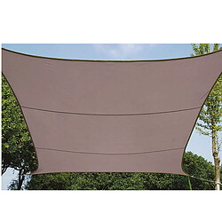 Provence Outillage Voile d'ombrage Carré - 5 m - Taupe