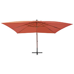 VIDAXL Parasol de jardin - Terre cuite