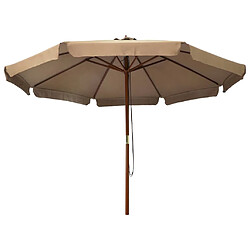 vidaXL Parasol 330 cm - Taupe