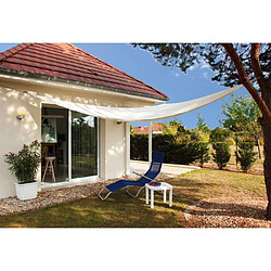 Ideprice EPRICE Toile d'ombrage - Blanc Cassé 3m