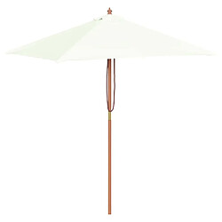 vidaXL Parasol Bois - Sable 150x200 cm