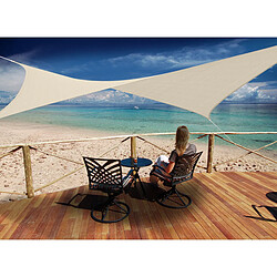 JARDIéco Jardideco Voile d'ombrage - 4x3 m Sable