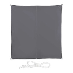 Relaxdays Voile d'ombrage Carré 3x3 m Gris