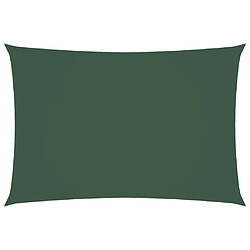 vidaXL Voile de parasol rectangulaire - Vert foncé