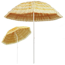 vidaXL Parasol - 240 cm - Naturel
