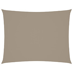 VidaXL Voile de parasol rectangulaire - Taupe