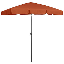 VIDAXL parasol de plage 180x120 cm - Terre cuite