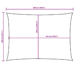 vidaXL Voile de parasol pas cher