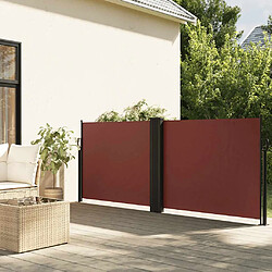 VidaXL - Marron Auvent latéral rétractable - Jardin, balcon, terrasse - Polyester PU - 120 x 1200 cm