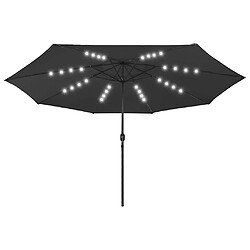 vidaXL Parasol de jardin Noir