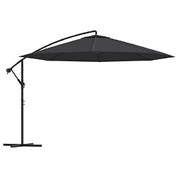 vidaXL Parasol - 350 cm - Noir