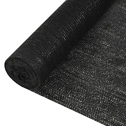 vidaXL Filet brise-vue - Noir 1x50 m