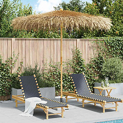 Avis vidaXL Parasol de bambou 210 cm