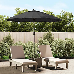 VidaXL Parasol Aluminium Noir