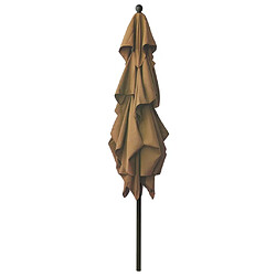 Avis Parasol jardin vidaXL 3 niveaux 250x250 cm - Taupe
