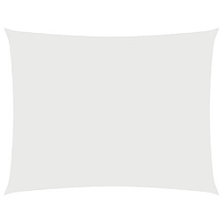 VidaXL Voile de parasol rectangulaire - Blanc