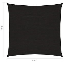 Helloshop26 Voile d'ombrage 4 x 4 m - Noir pas cher