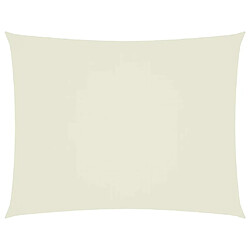 vidaXL Voile Parasol 5x6 m Crème