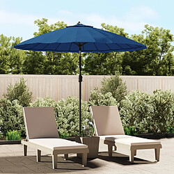 vidaXL Parasol aluminium - Bleu azuré 500 cm