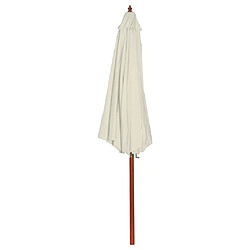 Vidaxl Parasol Blanc sable