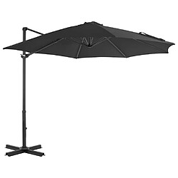 vidaXL Parasol de jardin anthracite avec base portable