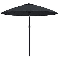 VidaXL Parasol Aluminium Noir