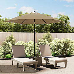 vidaXL Parasol Extérieur Taupe