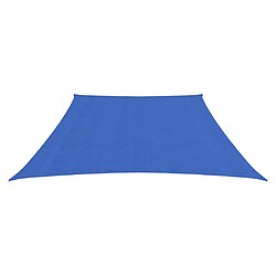 Helloshop26 Voile d'ombrage parasol - PEHD - 3/4x2m - Bleu