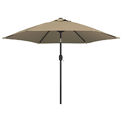 vidaXL Parasol Extérieur Taupe