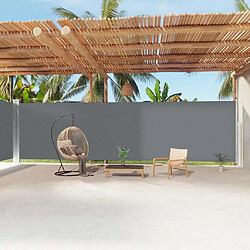 vidaXL Auvent latéral Anthracite 220x1200 cm