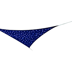 JARDILINE Voile d'Ombrage avec LED 3,6 m - Bleu Nuit