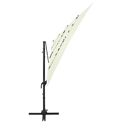 vidaXL Parasol à 4 niveaux Sable