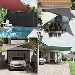 Avis vidaXL Voile de parasol - Triangulaire 4x5x6,4 m - Blanc