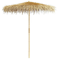 vidaXL Parasol en bambou 270 cm feuille de bananier