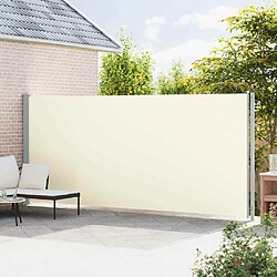 Avis vidaXL Auvent latéral Rétractable Crème 200x600 cm