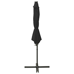 vidaXL Parasol de Jardin LED - Noir 300 cm