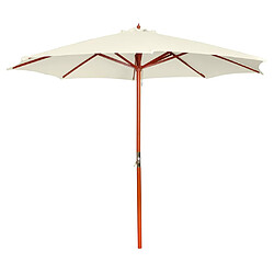 Vidaxl Parasol Blanc sable