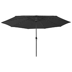 vidaXL Parasol de jardin Noir