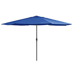 vidaXL Parasol de jardin - Bleu azuré - 390 cm