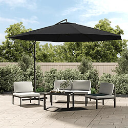 vidaXL Parasol - 350 cm - Noir