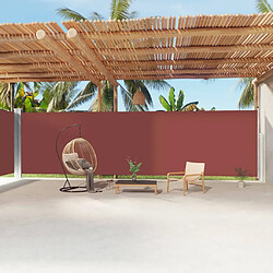 vidaXL Auvent latéral 220x1200 cm - Marron