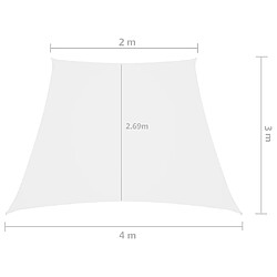 vidaXL Blanc 2/4x3m pas cher