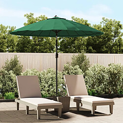 vidaXL Parasol Extérieur 270 cm - Vert